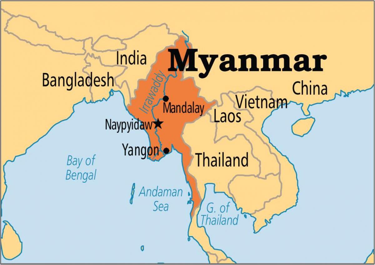 lokacija v Mjanmaru, v svetovnem zemljevidu