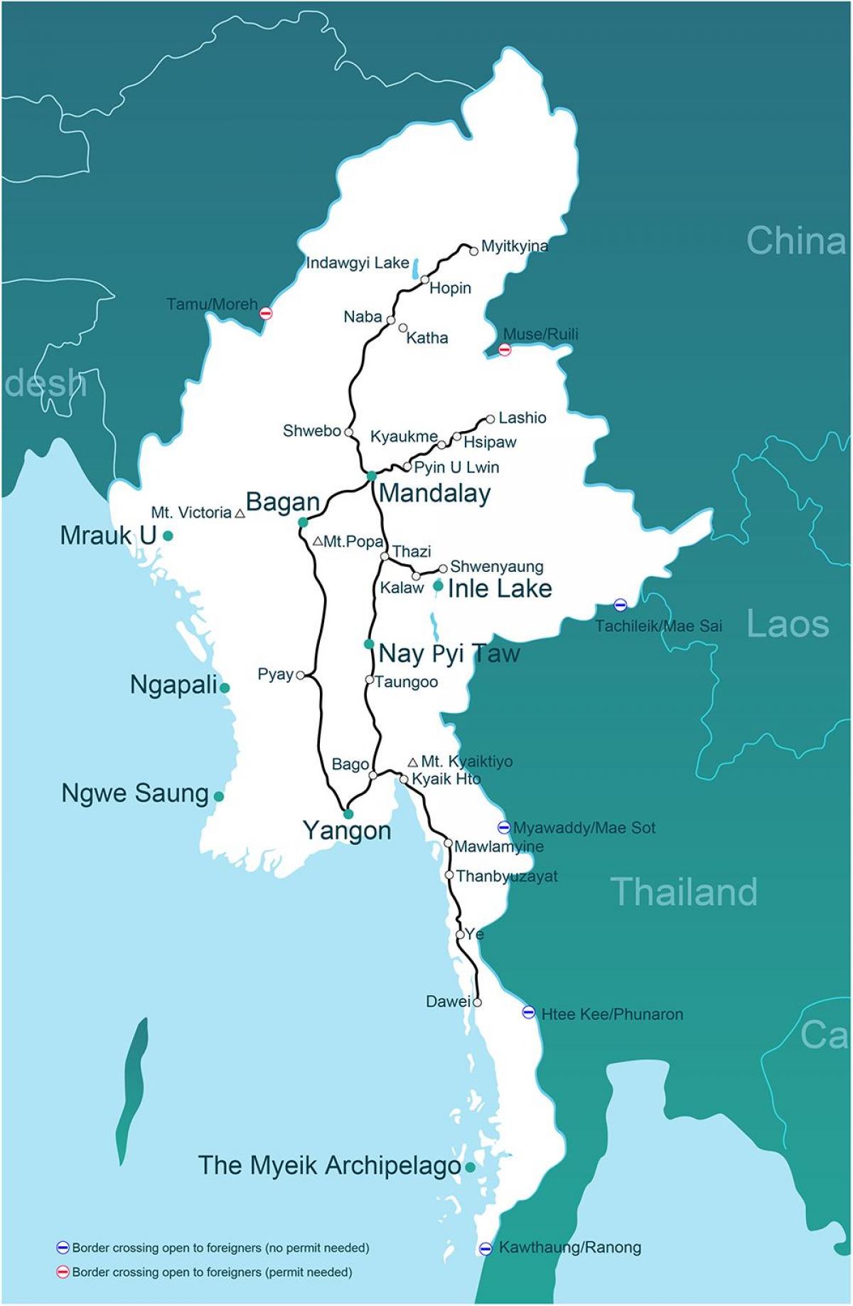 enem zemljevidu, Mjanmar