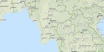 Gps zemljevid za Mjanmar